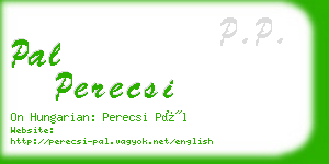 pal perecsi business card